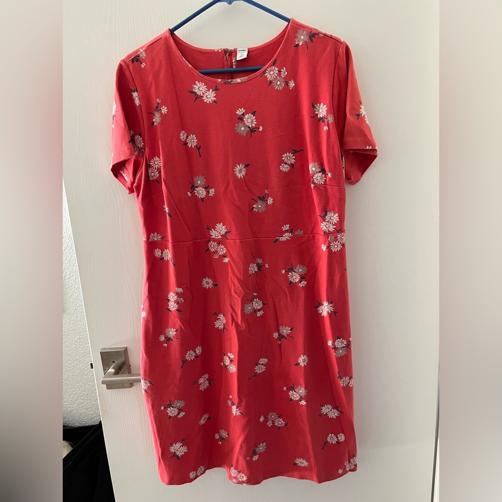 Floral Red Dress Old Navy